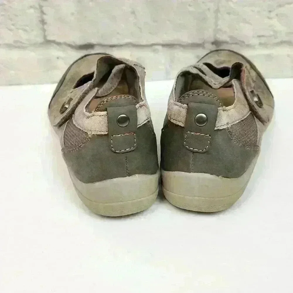 Earth Origins Brown Suede Slip On Mary Jane Loafers Sz 8N